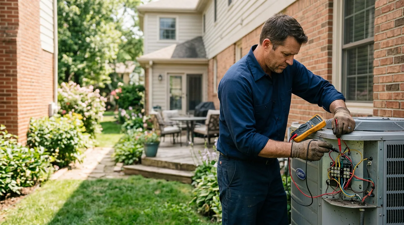 HVAC technician working near Ewing, KY